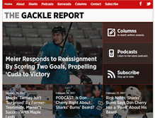 Tablet Screenshot of gacklereport.com